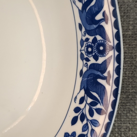 Nippon Royal Sometuke Double Phoenix Oval Serving Dish Vintage - Picture 5 of 8